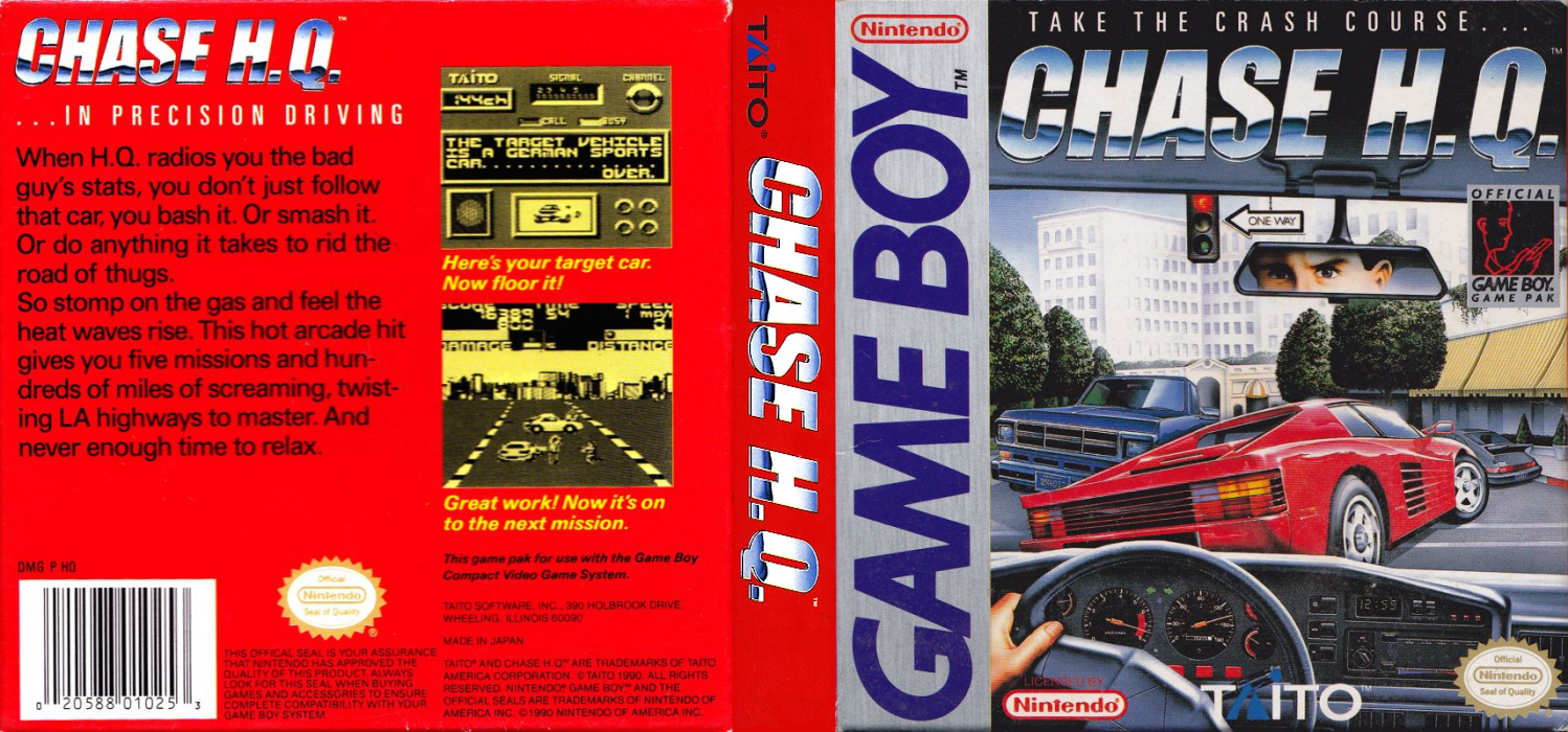Chase H.Q. [US,EU] gb 1990 Box Art