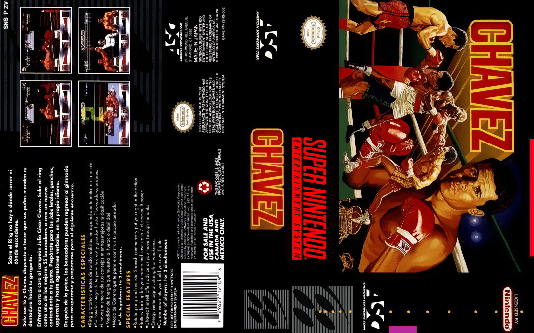 Chavez [US] snes 1994 Box Art