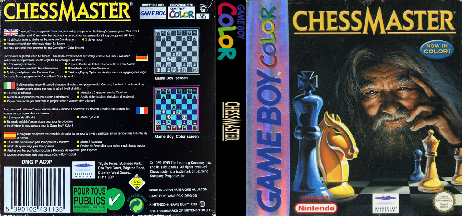 Chessmaster [US,EU] gbc 1999 Box Art