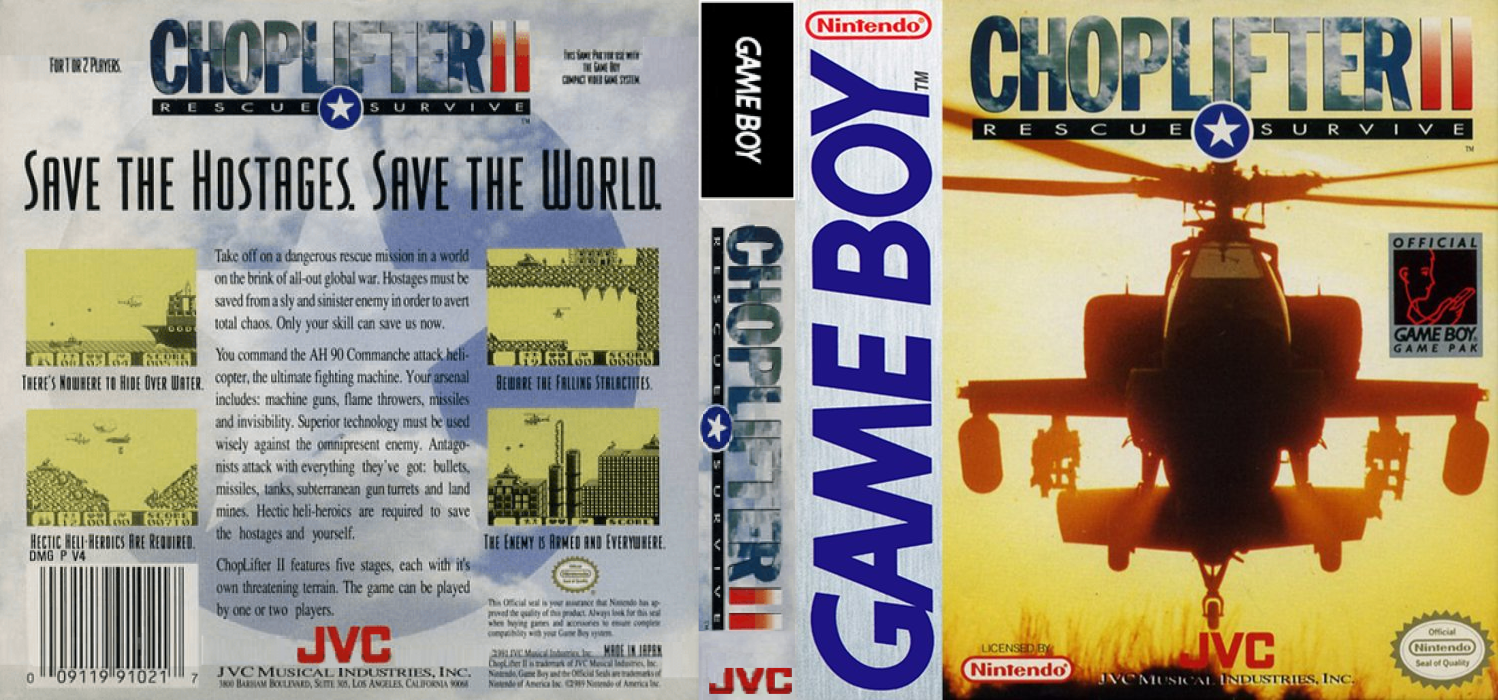 Choplifter II – Rescue & Survive [US] gb 1991 Box Art