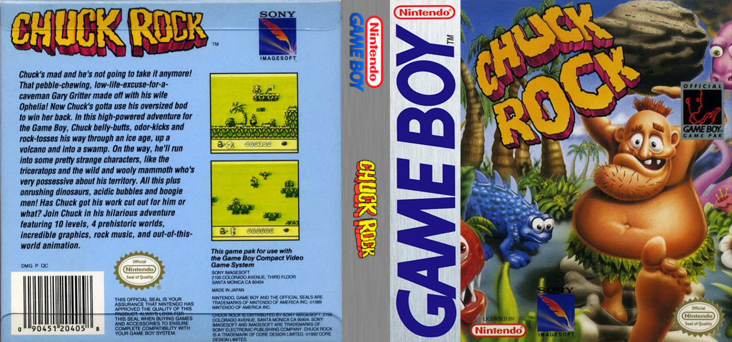 Chuck Rock [US,EU] gb 1993 Box Art