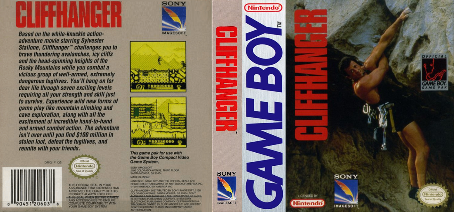 Cliffhanger [US,EU] gb 1993 Box Art