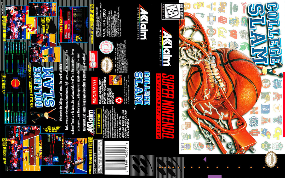College Slam [US] snes 1996 Box Art