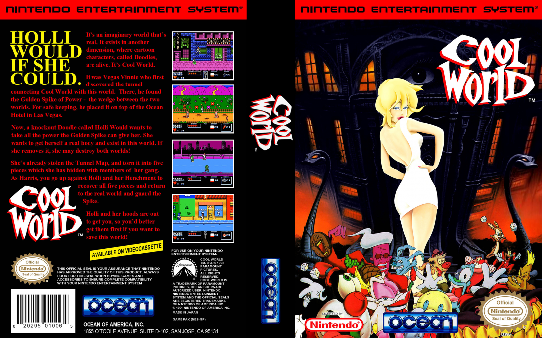 Cool World [US] nes 1993 Box Art