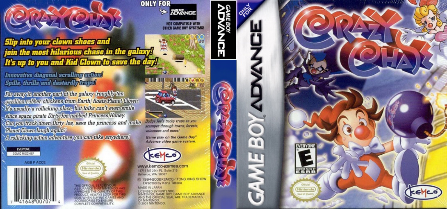 Crazy Chase [US] gba 2002 Box Art