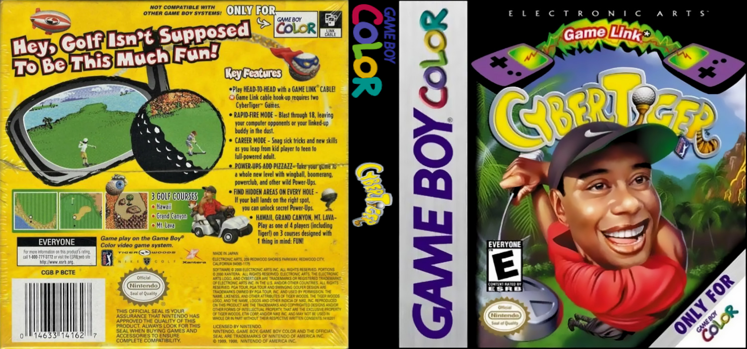 CyberTiger [US,EU] gbc 2000 Box Art