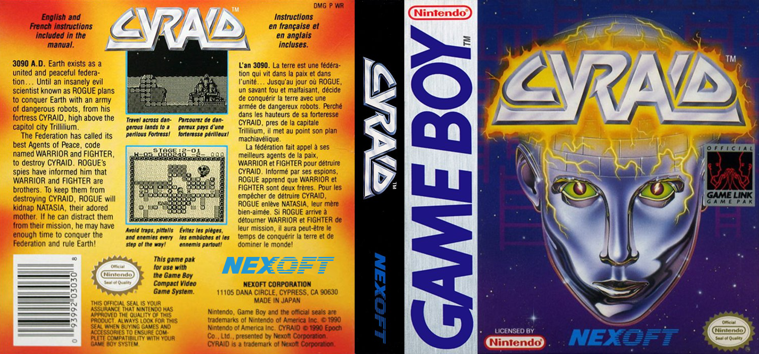 Cyraid [US] gb 1991 Box Art