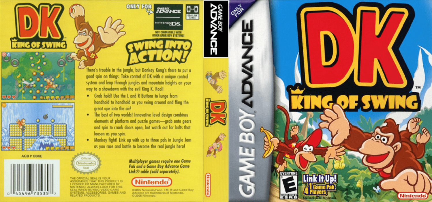 DK : King of Swing [US] gba 2005 Box Art
