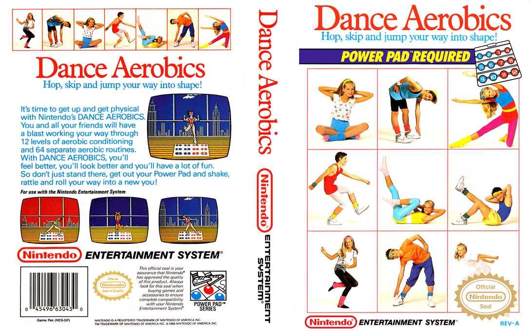 Dance Aerobics [US] nes 1989 Box Art