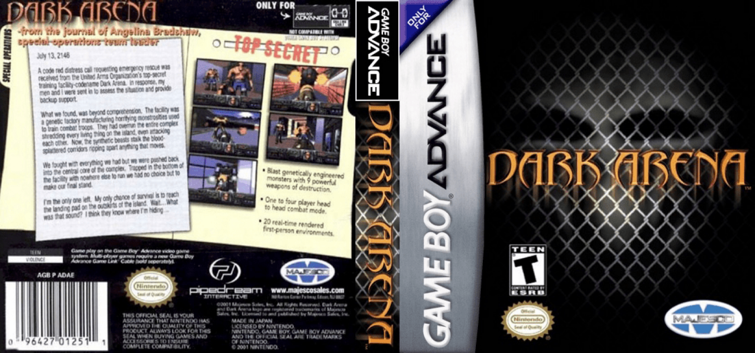 Dark Arena [US,EU] gba 2002 Box Art