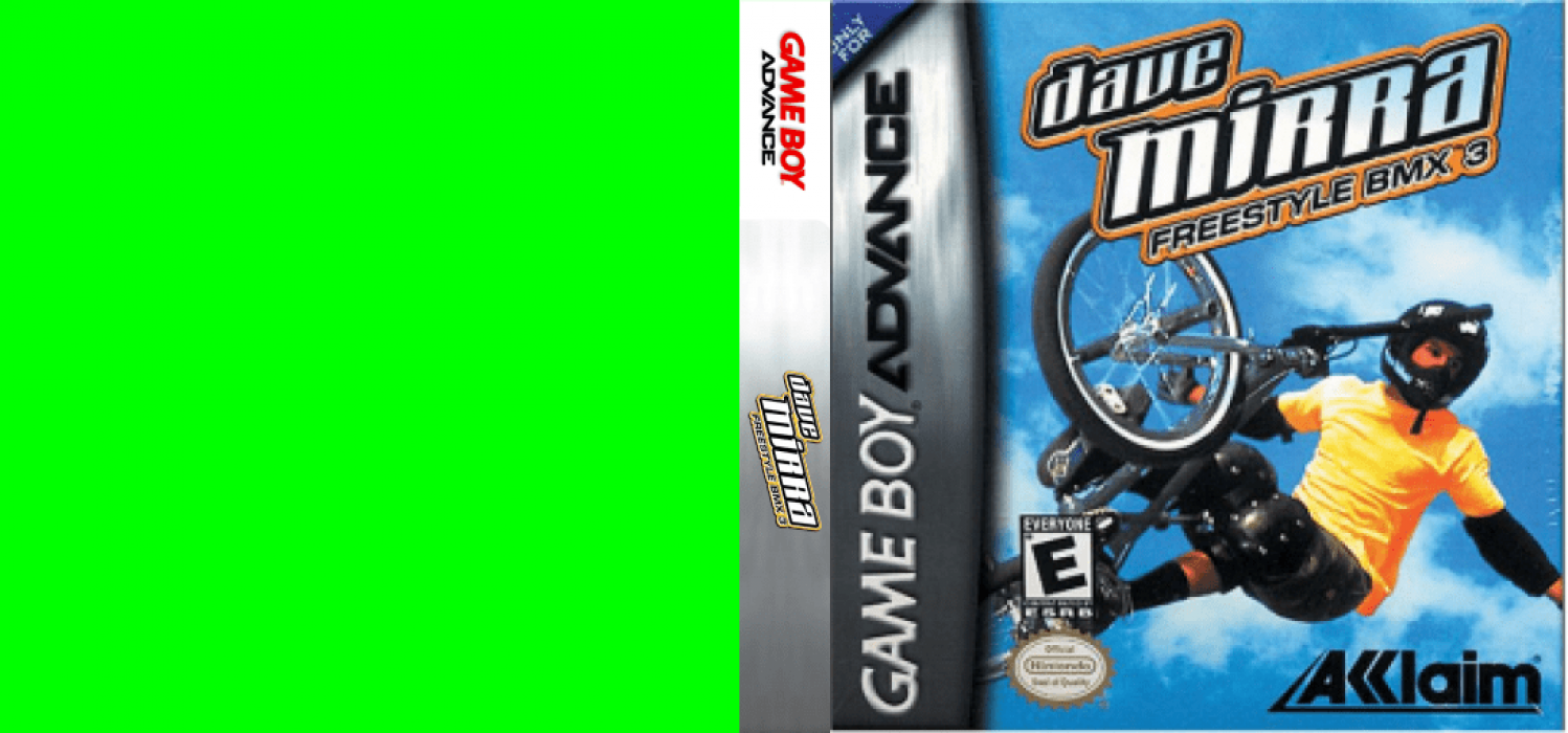 Dave Mirra Freestyle BMX 3 [US,EU] gba 2002 Box Art