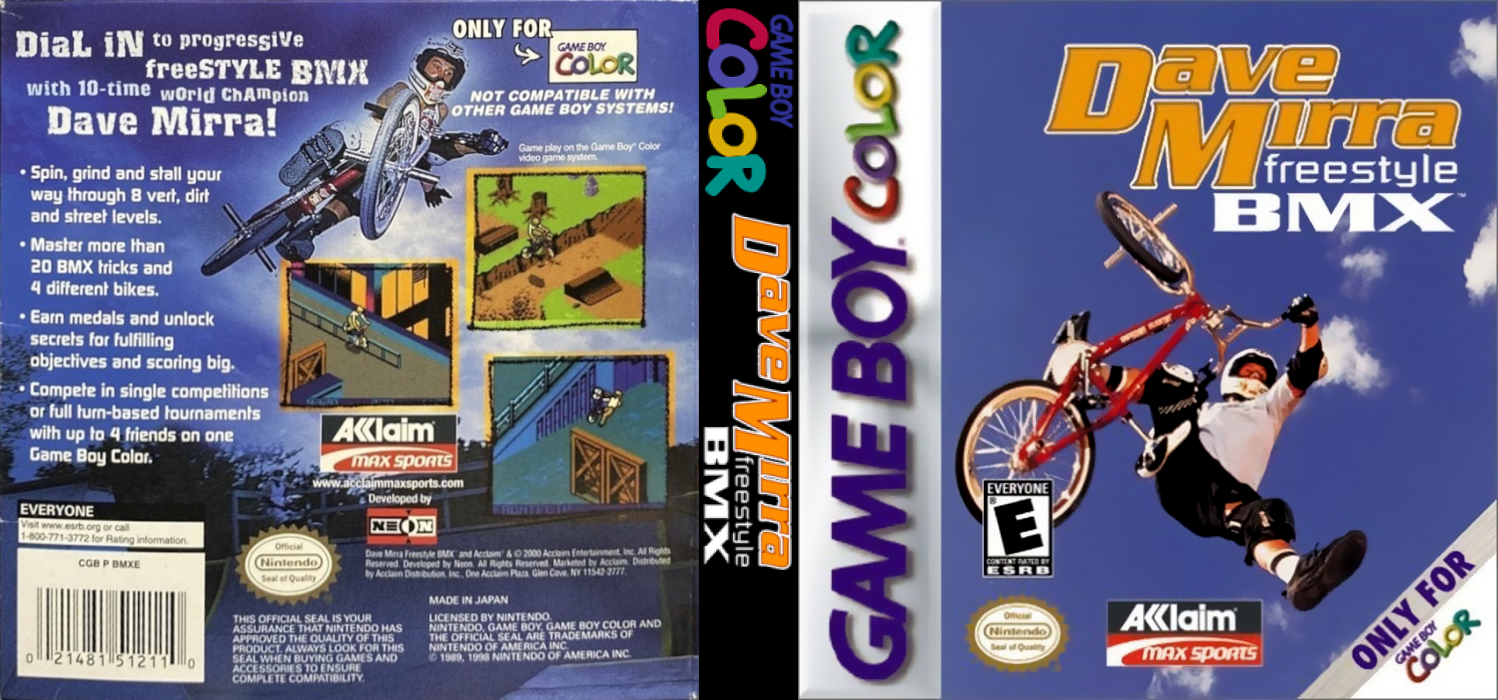 Dave Mirra Freestyle BMX [US,EU] gbc 2000 Box Art