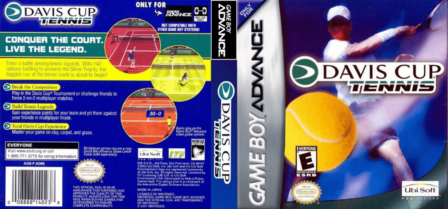 Davis Cup Tennis [US] gba 2002 Box Art
