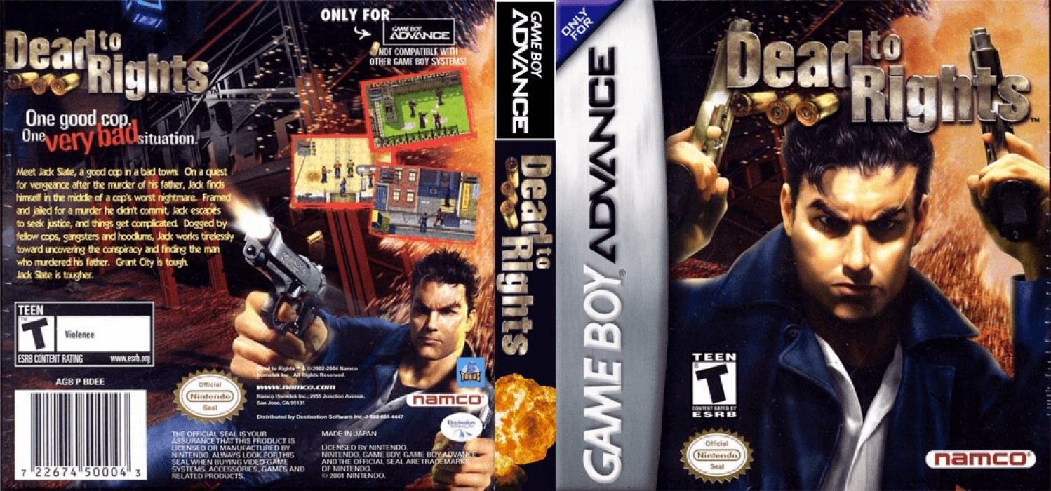 Dead to Rights [US] gba 2004 Box Art
