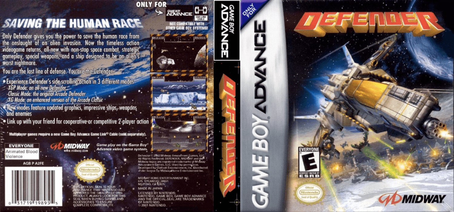 Defender [US] gba 2002 Box Art