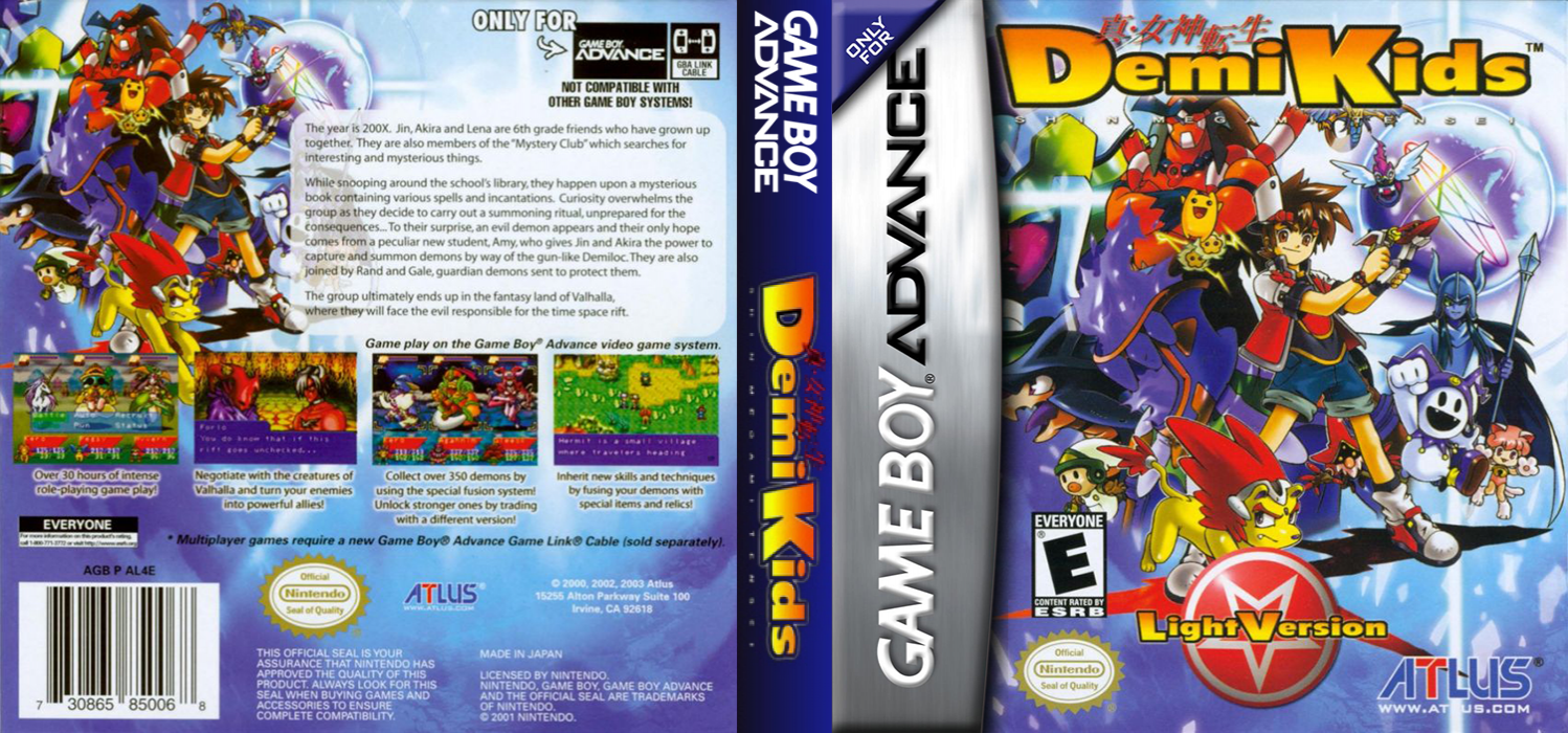 DemiKids : Light Version [US] gba 2003 Box Art