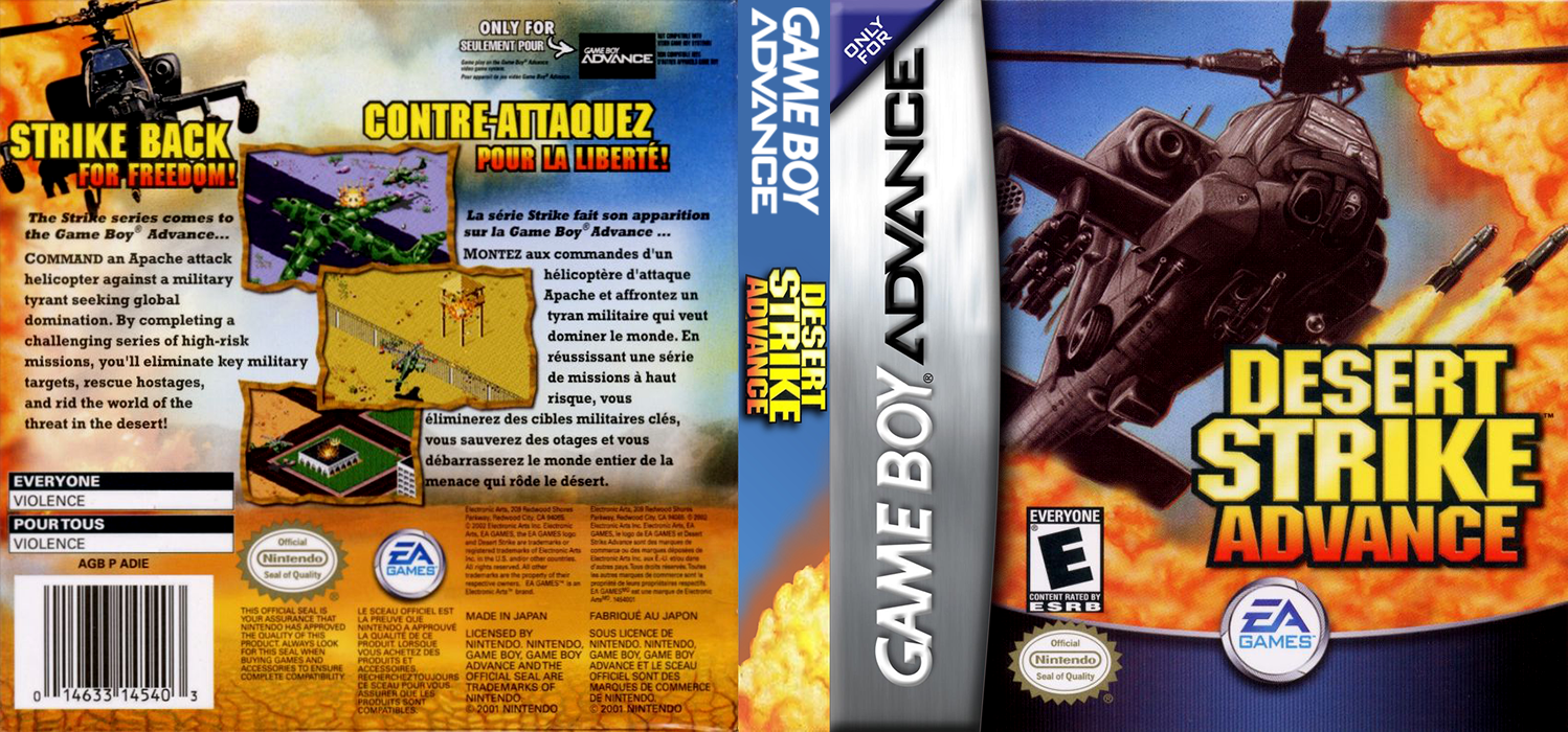 Desert Strike Advance [US] gba 2002 Box Art