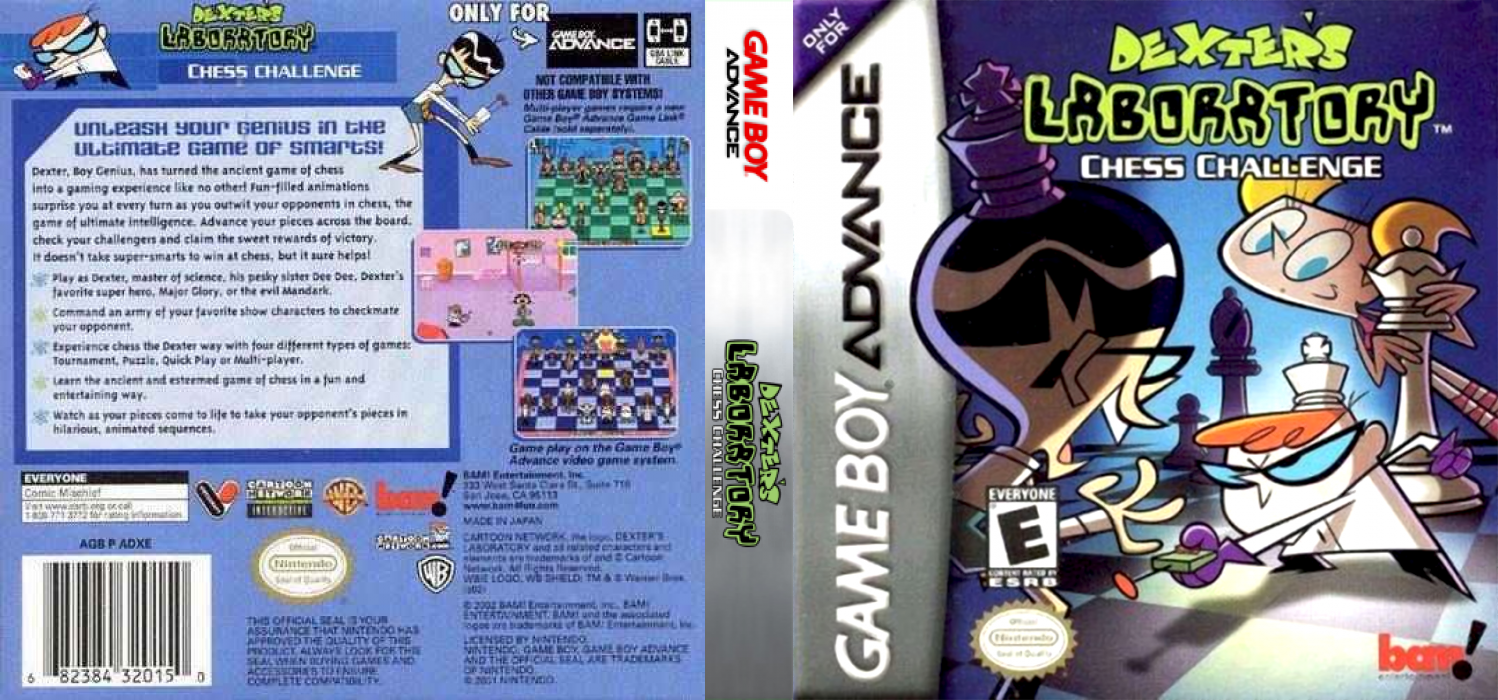 Dexter’s Laboratory : Chess Challenge [US] gba 2002 Box Art