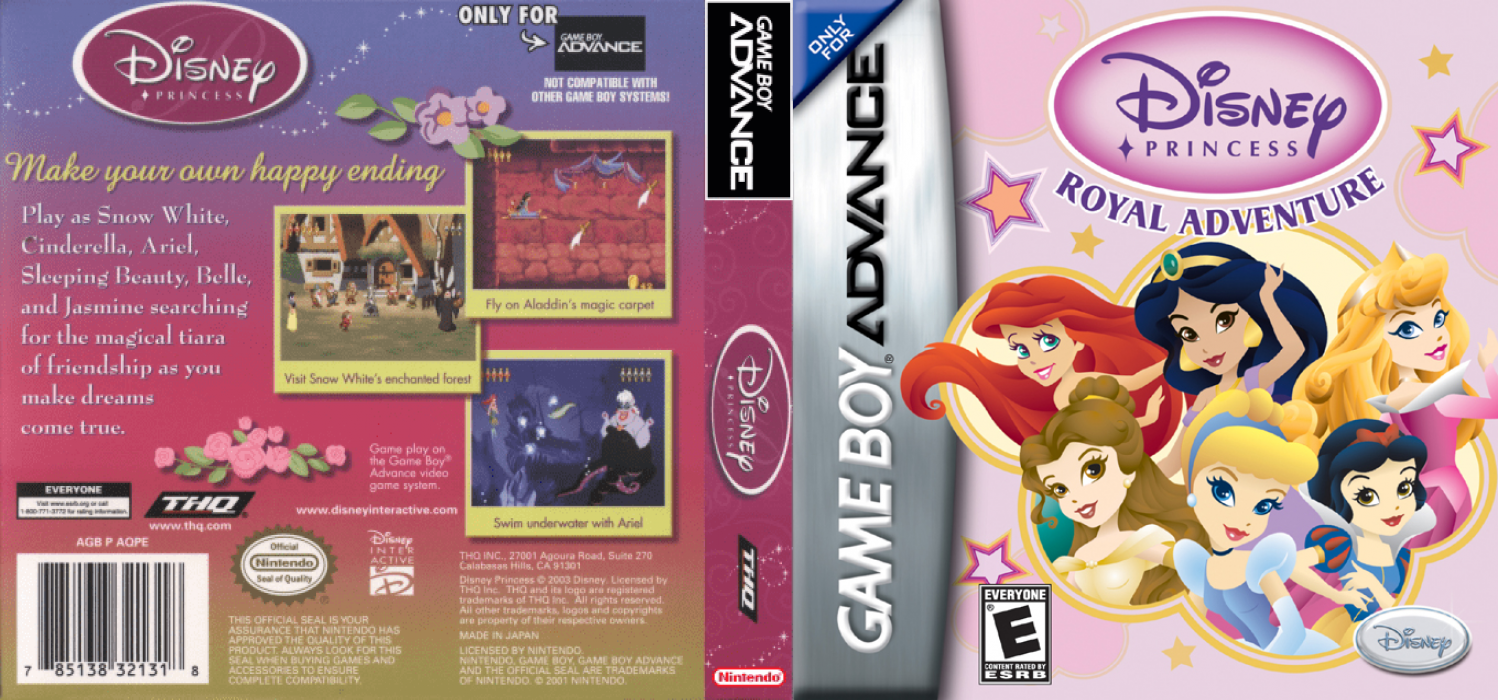 Disney Princess: Royal Adventure [US] gba 2006 Box Art