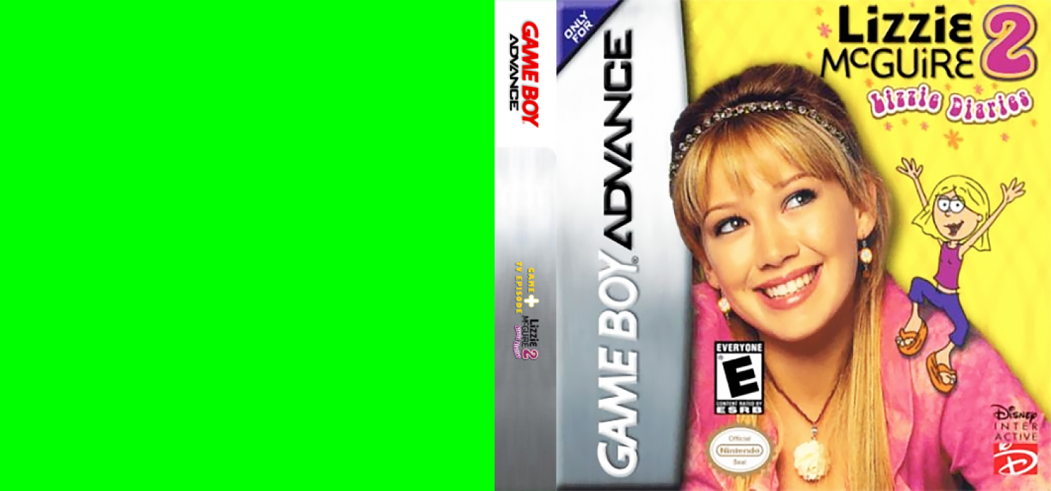 Disney’s Game + TV Episode : Lizzie McGuire 2, Lizzie Diaries [US] gba 2005 Box Art