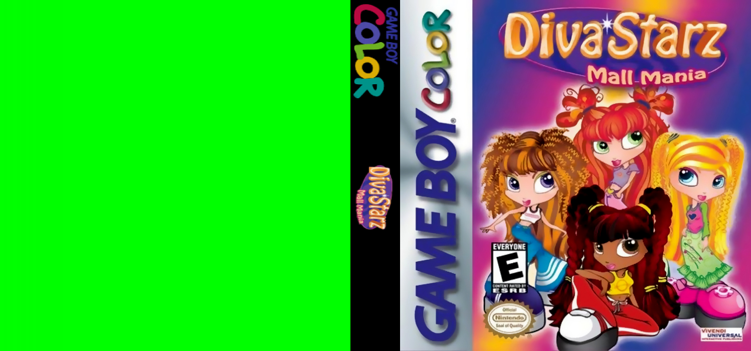 Diva Starz : Mall Mania [US] gbc 2001 Box Art