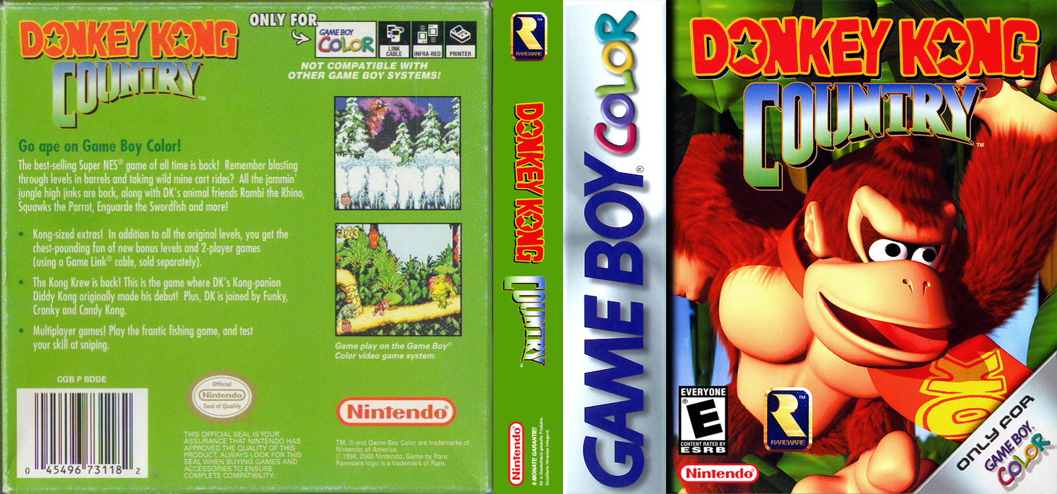 Donkey Kong 2001 [US,EU] gbc 2000 Box Art