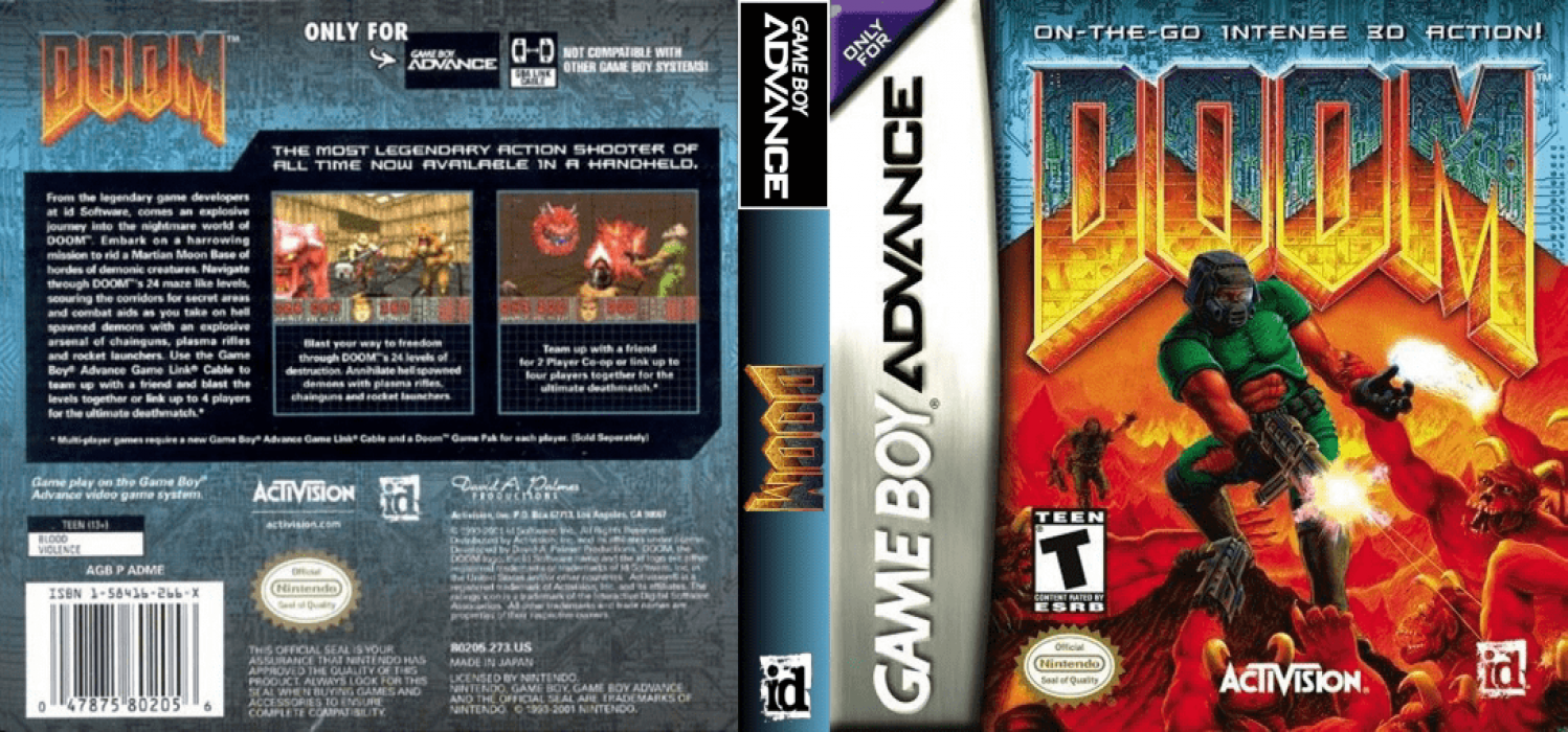 Doom [US,EU] gba 2001 Box Art