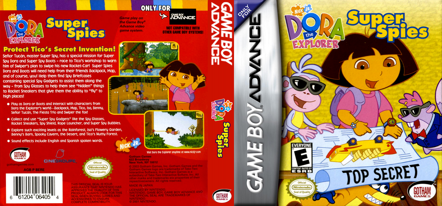 Dora the Explorer : Super Spies [US] gba 2004 Box Art