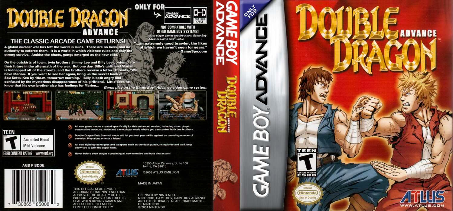 Double Dragon Advance [US] gba 2003 Box Art