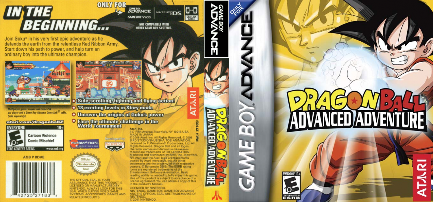 Dragon Ball : Advanced Adventure [US] gba 2004 Box Art