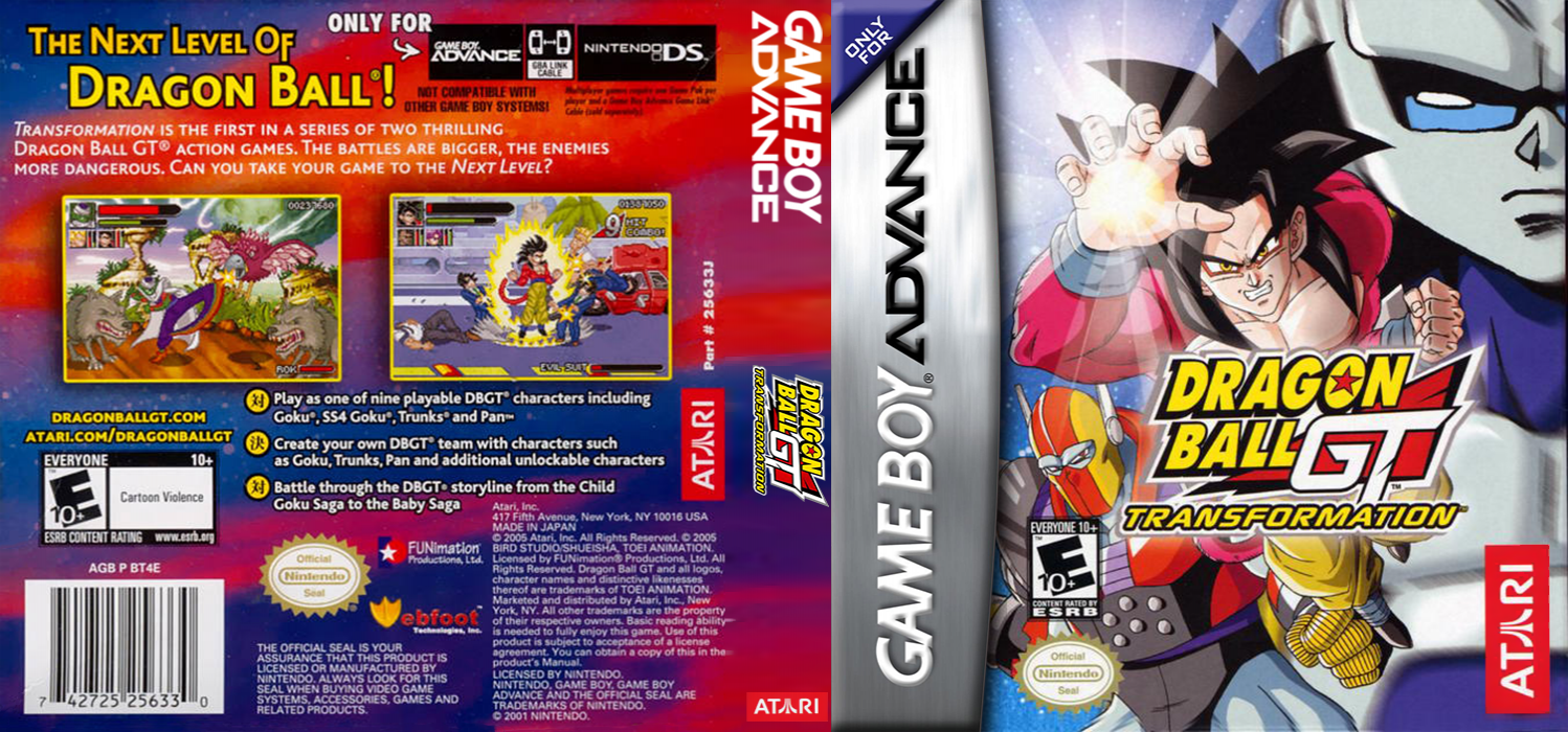 Dragon Ball GT : Transformation [US] gba 2005 Box Art