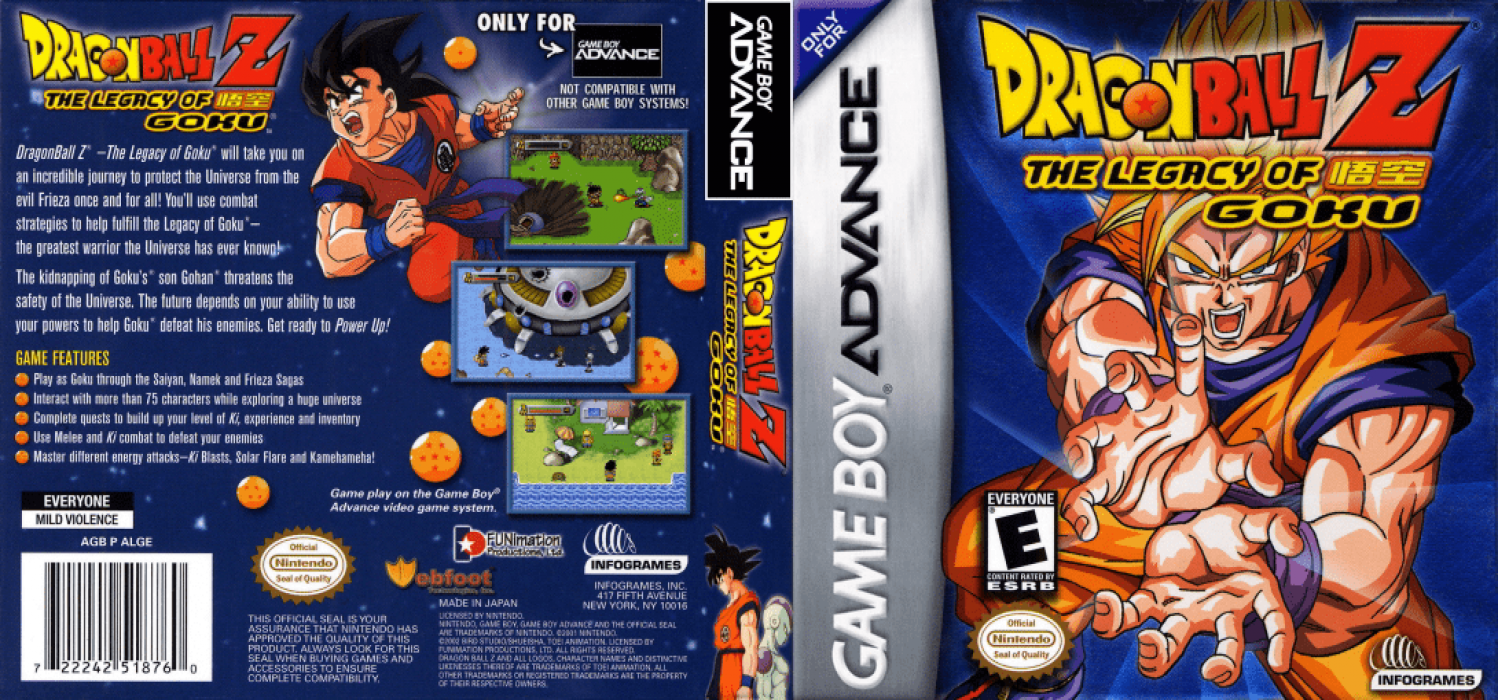 Dragon Ball Z : The Legacy of Goku [US] gba 2002 Box Art