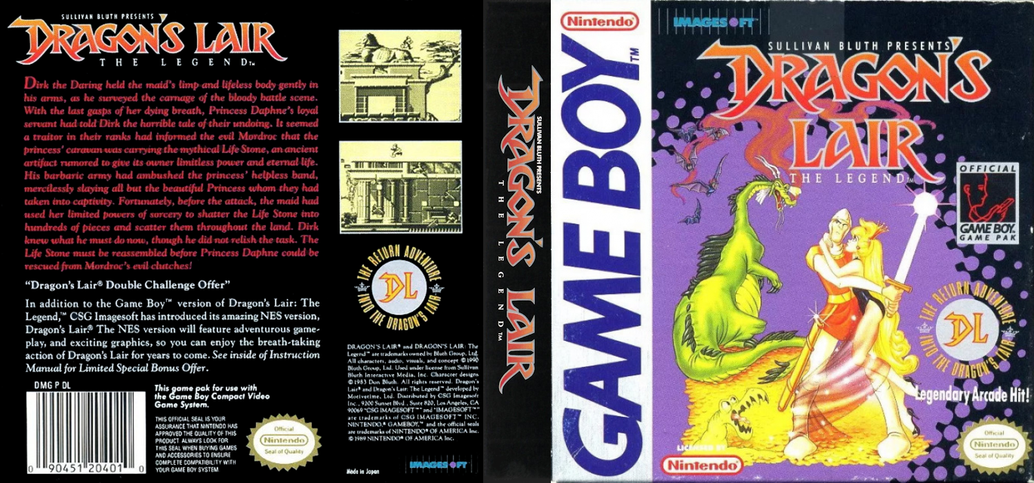 Dragon’s Lair : The Legend [US] gb 2001 Box Art
