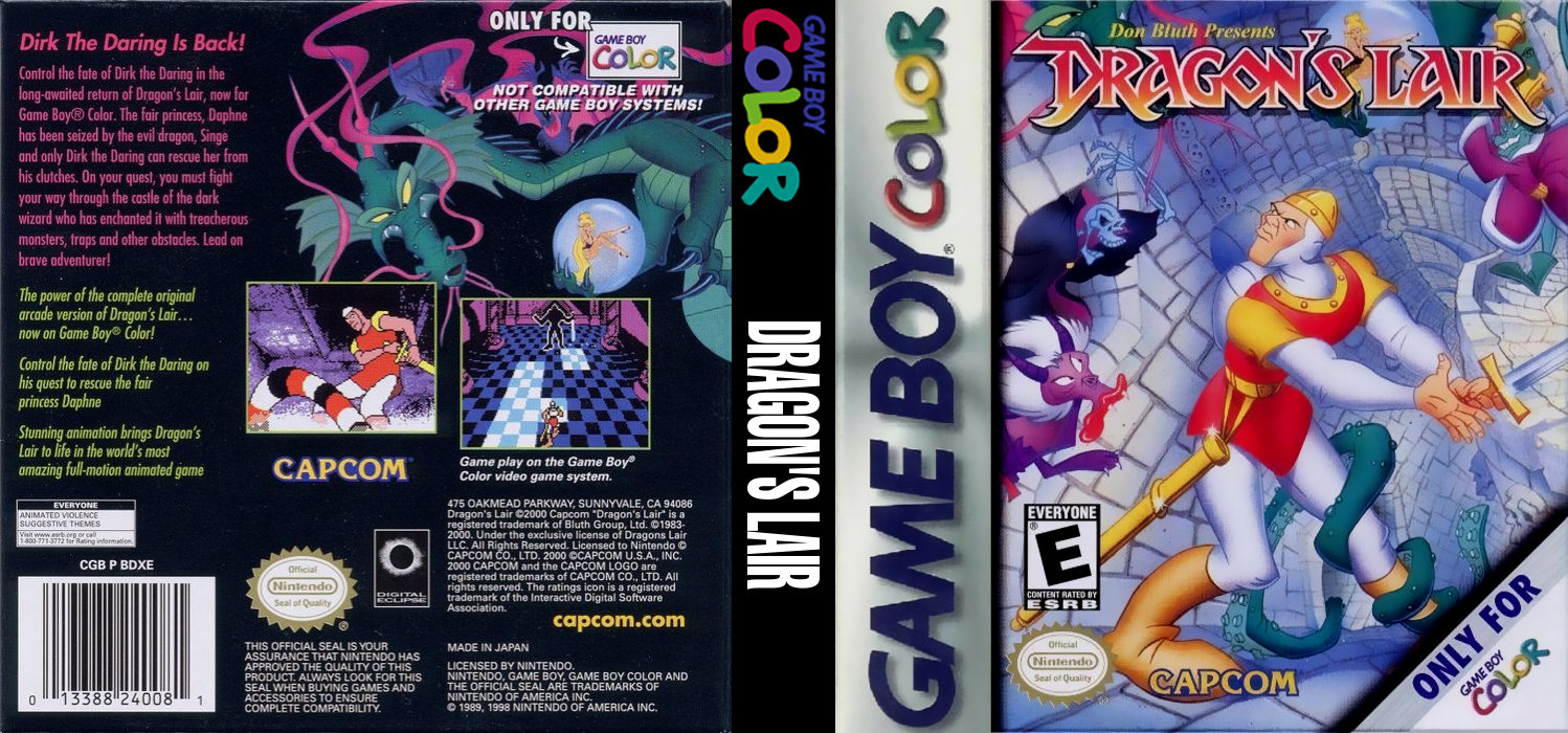 Dragon’s Lair [US,EU] gbc 2001 Box Art