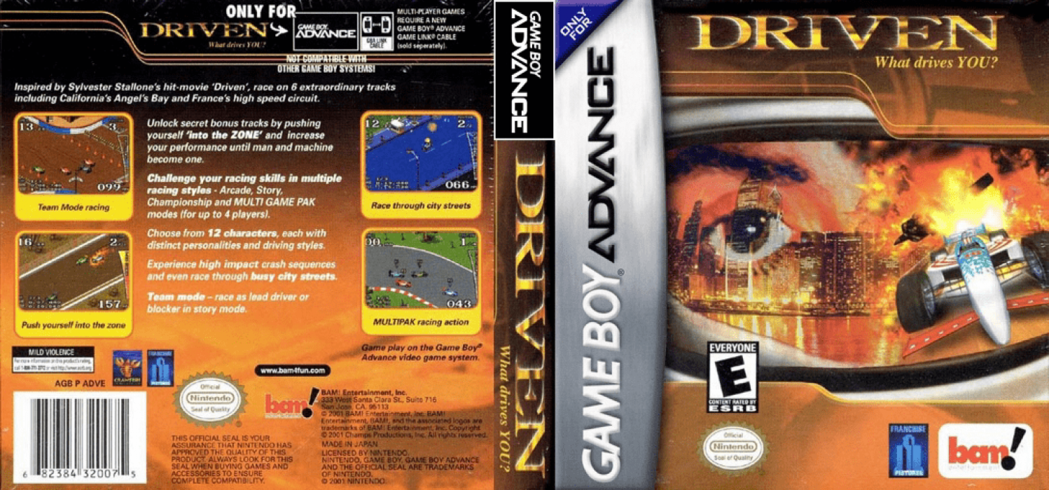 Driven [US] gba 2001 Box Art