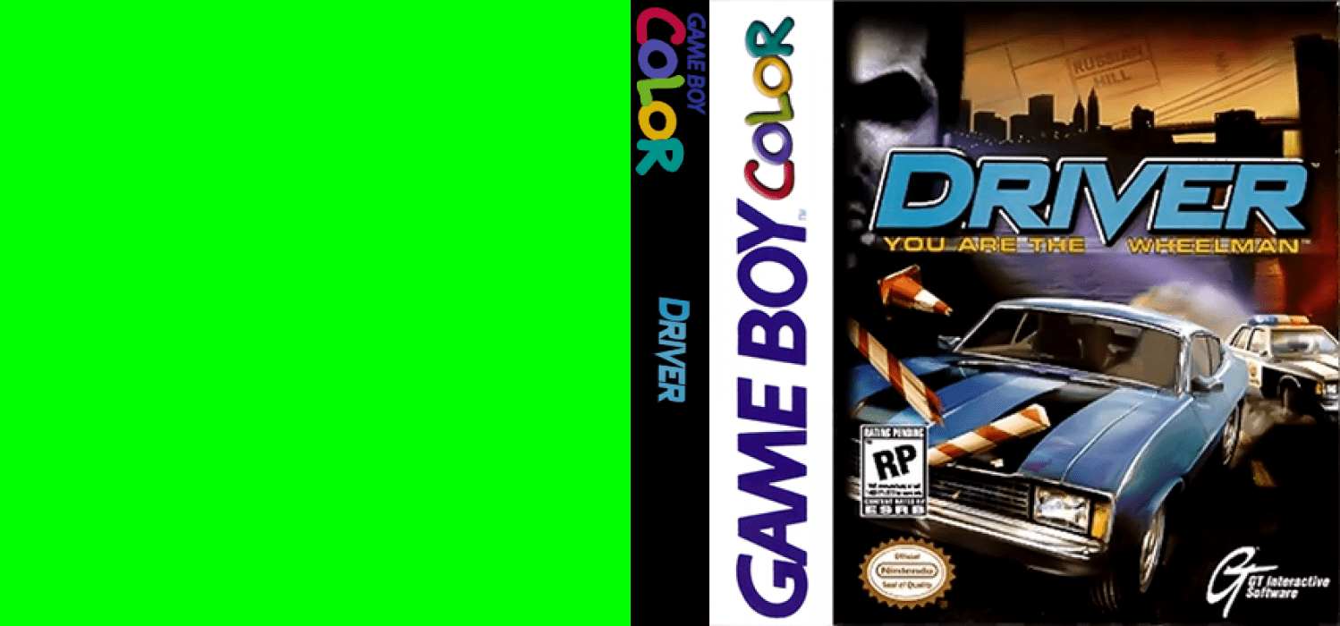 Driver : You are the Wheelman [US] gbc 2000 Box Art