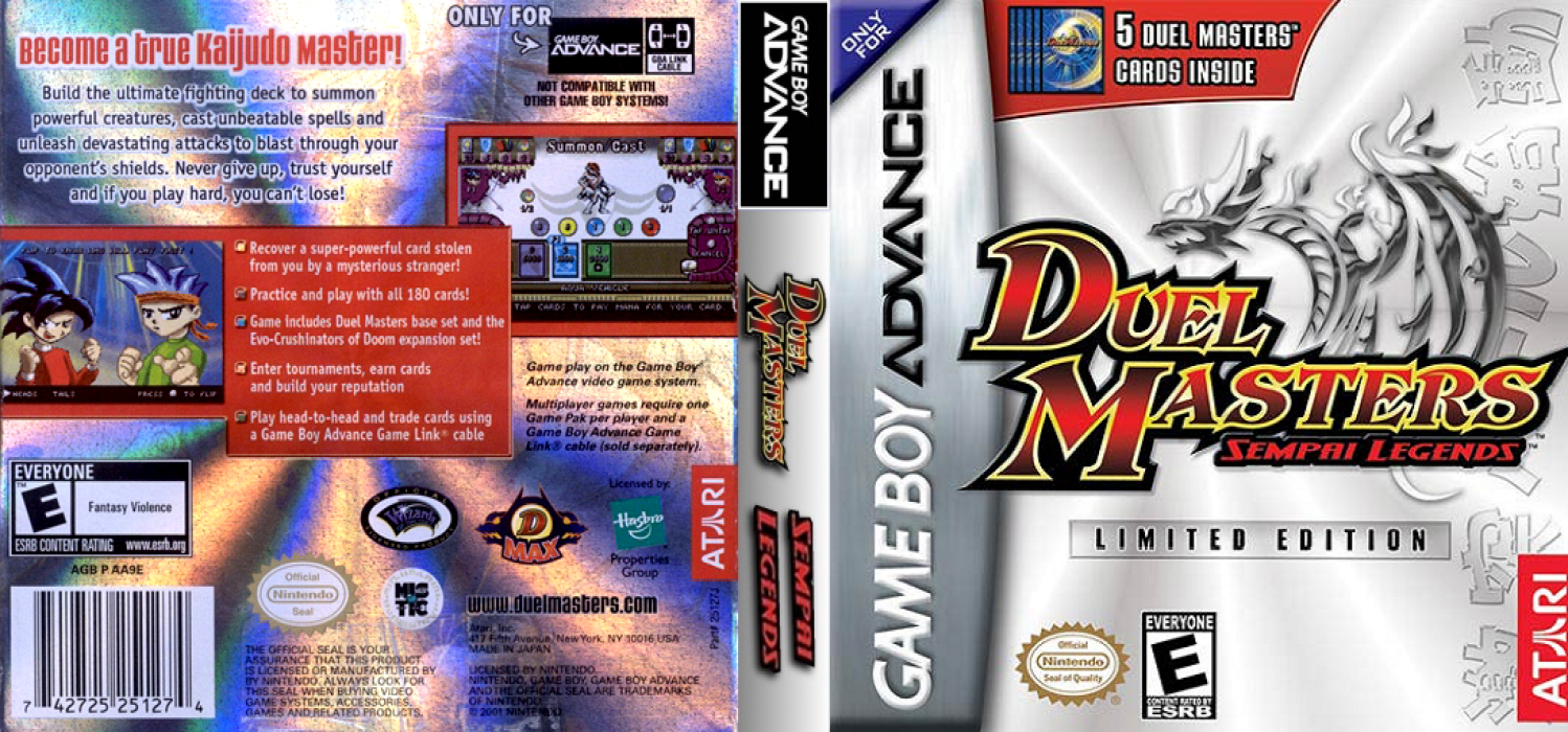 Duel Masters : Sempai Legends [US] gba 2004 Box Art