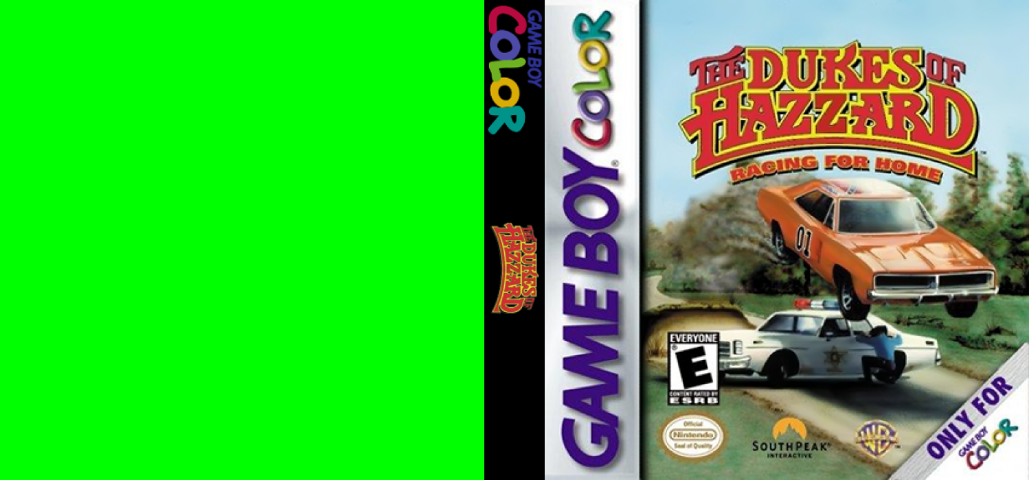 The Dukes of Hazzard: Racing for Home [US] gbc 2000 Box Art