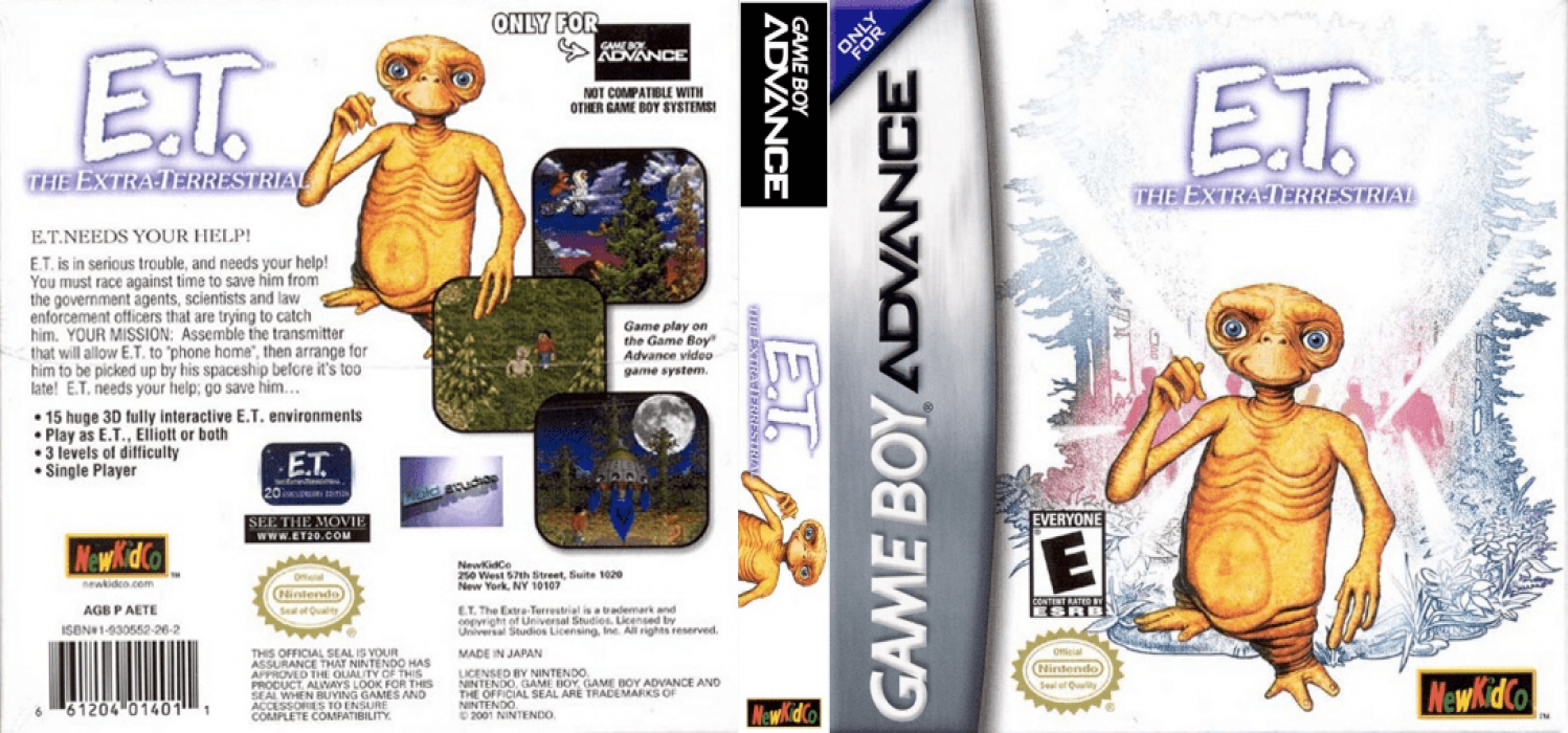 E.T. The Extra-Terrestrial [US] gba 2001 Box Art