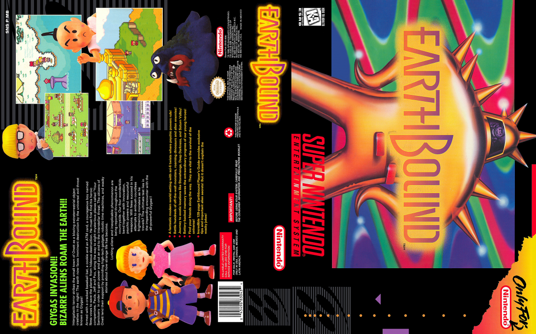 EarthBound [US] snes 1995 Box Art