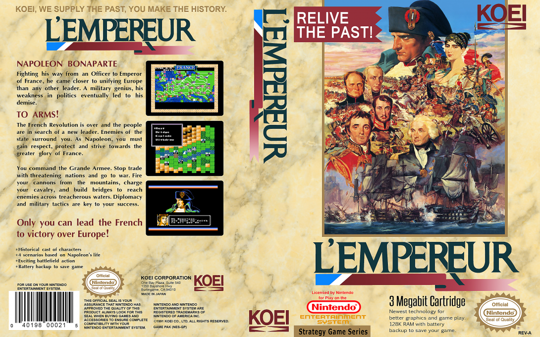 L’Empereur [US] nes 1991 Box Art