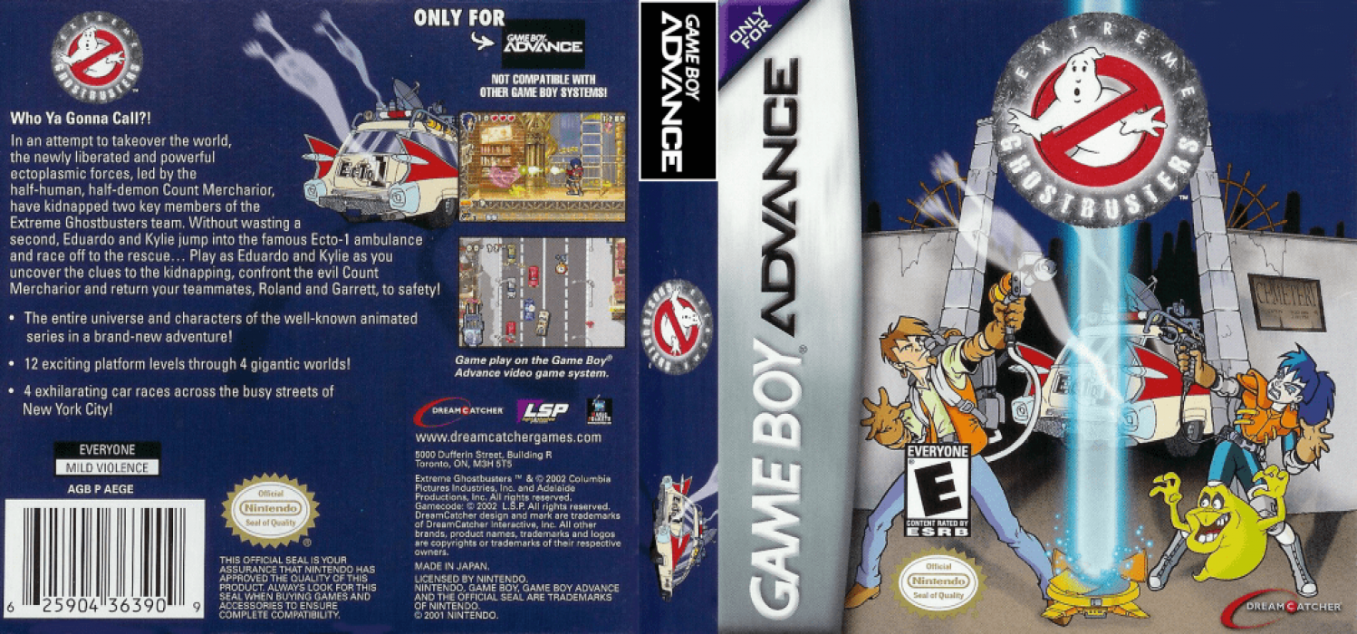 Extreme Ghostbusters [US] gba 2002 Box Art