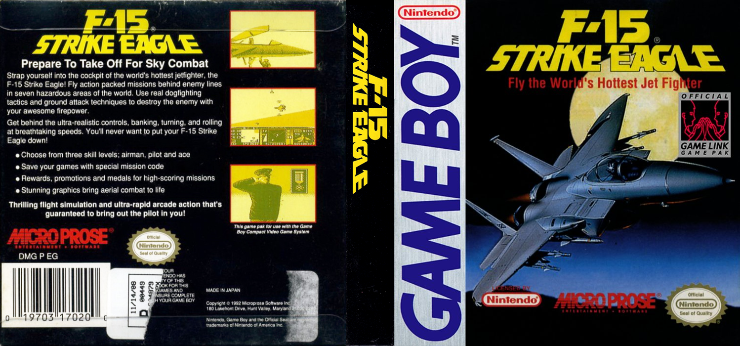 F-15 Strike Eagle [US,EU] gb 1993 Box Art