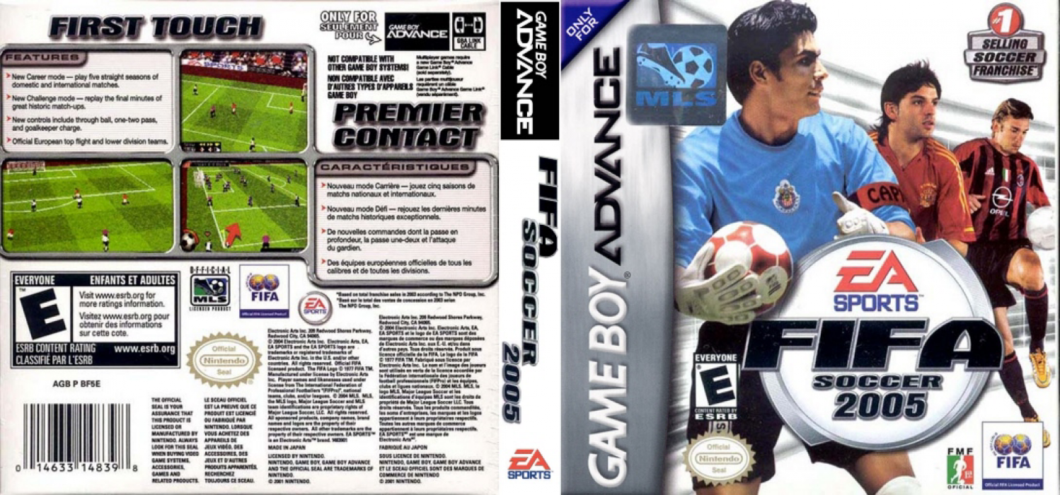 FIFA Soccer 2005 [US,EU] gba 2004 Box Art
