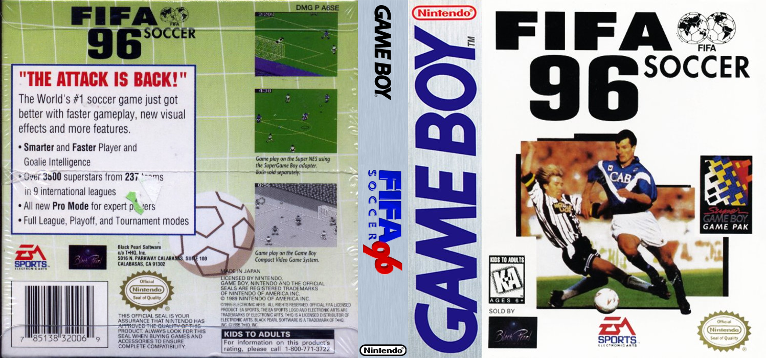 FIFA Soccer ’96 [US,EU] gb 1995 Box Art