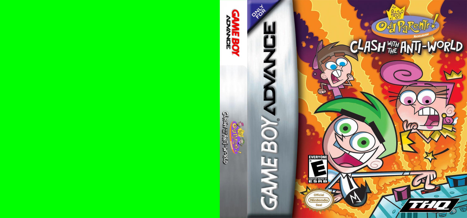 The Fairly OddParents! : Clash with the Anti-World [US] gba 2005 Box Art