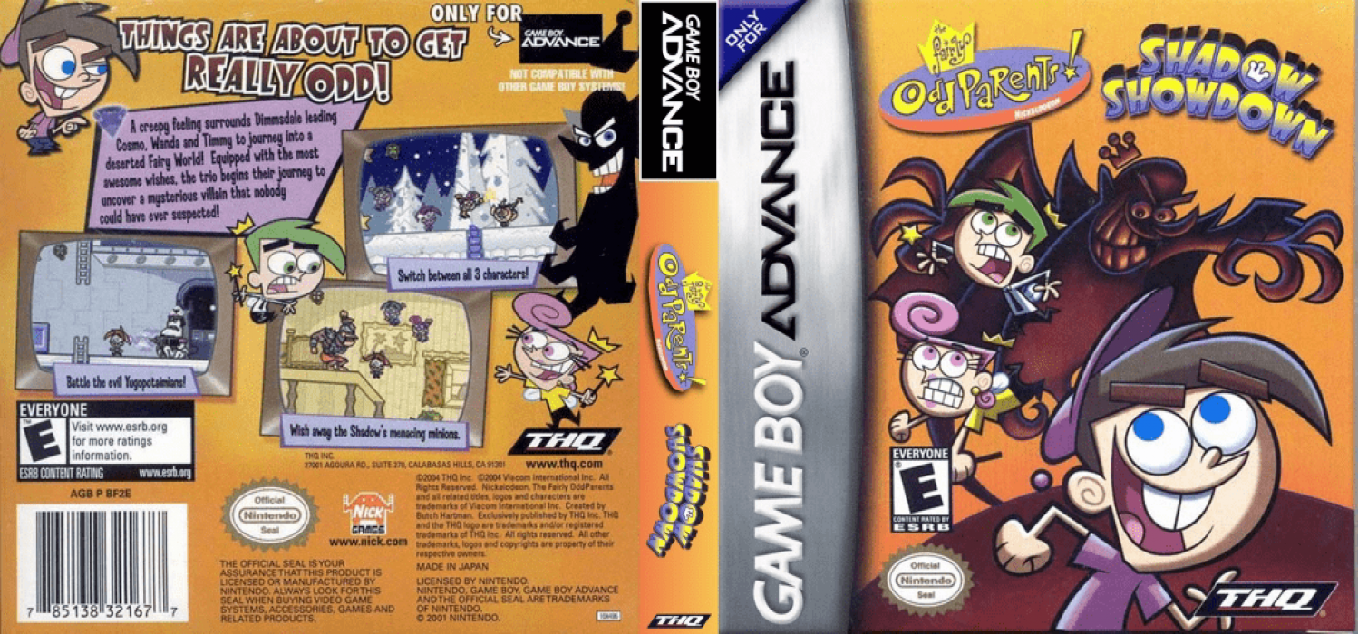 The Fairly Odd Parents! : Shadow Showdown [US] gba 2004 Box Art