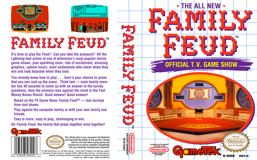 Family Feud [US] nes 1991 Box Art
