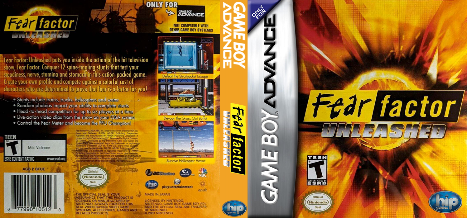 Fear Factor Unleashed [US] gba 2004 Box Art