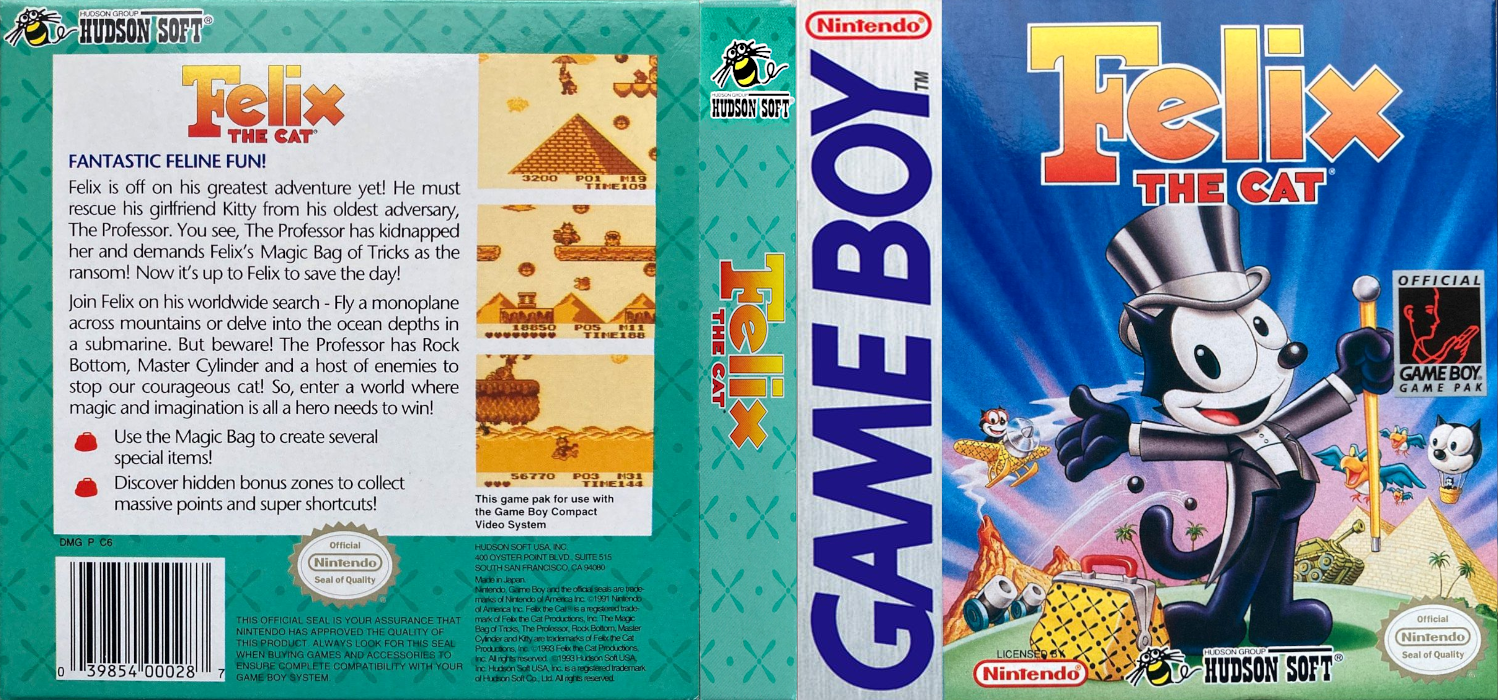 Felix the Cat [US,EU] gb 1993 Box Art